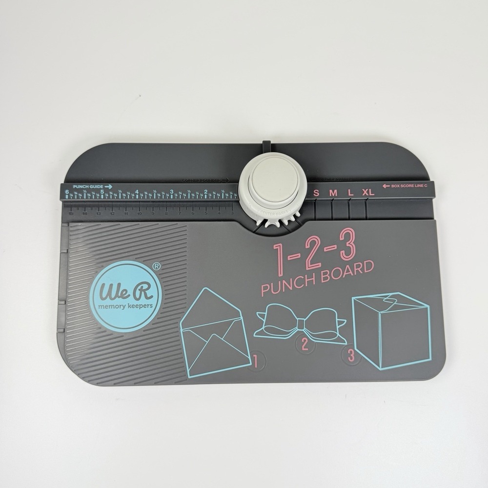 We R Memory Keepers 1-2-3 Punch Board 662530 Envelope Bow Box Maker